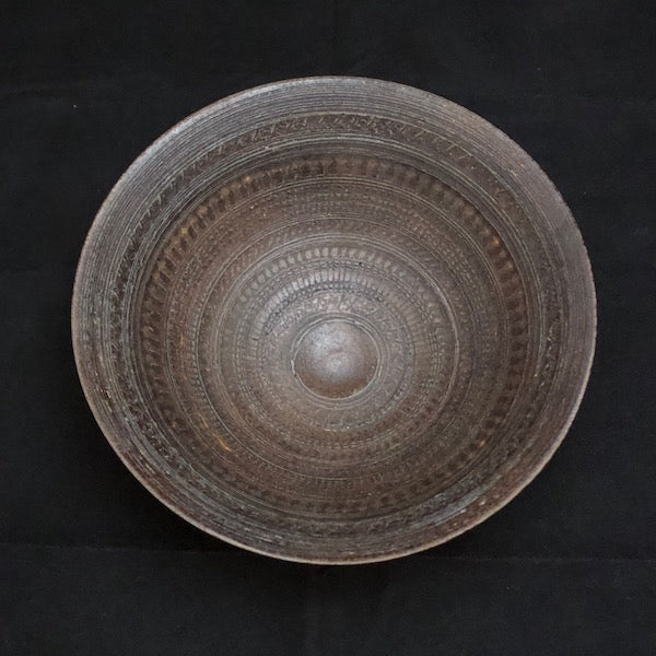 KOKUIN TOTAI SHIKKI- Stamped Ceramic Coated with Lacquer by Akihiro Nikaido