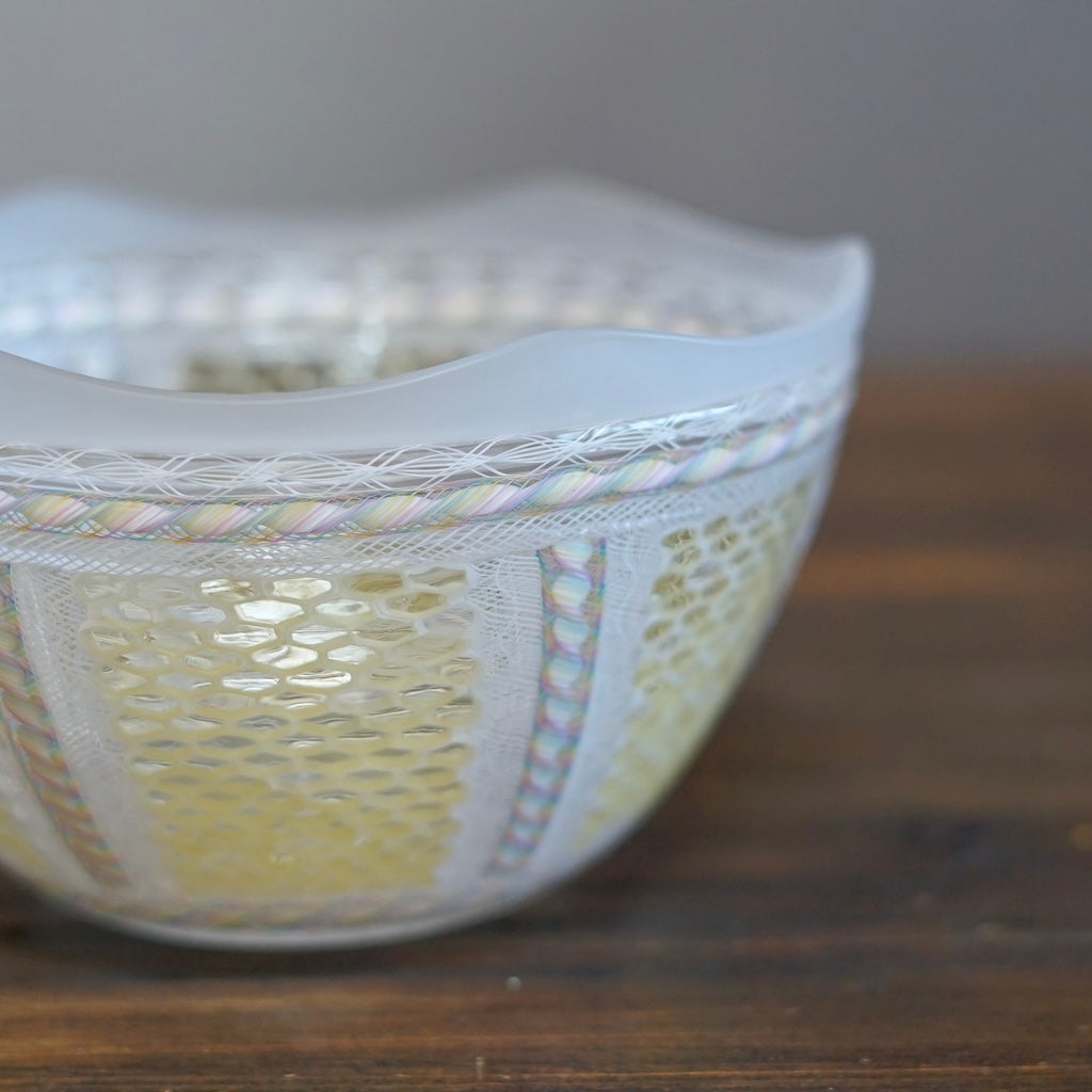 Honey Comb Crown Bowl #U20