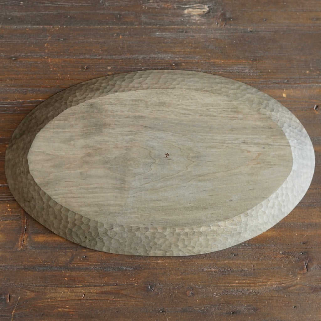 Large Iron Dye Oval Plate #YO1