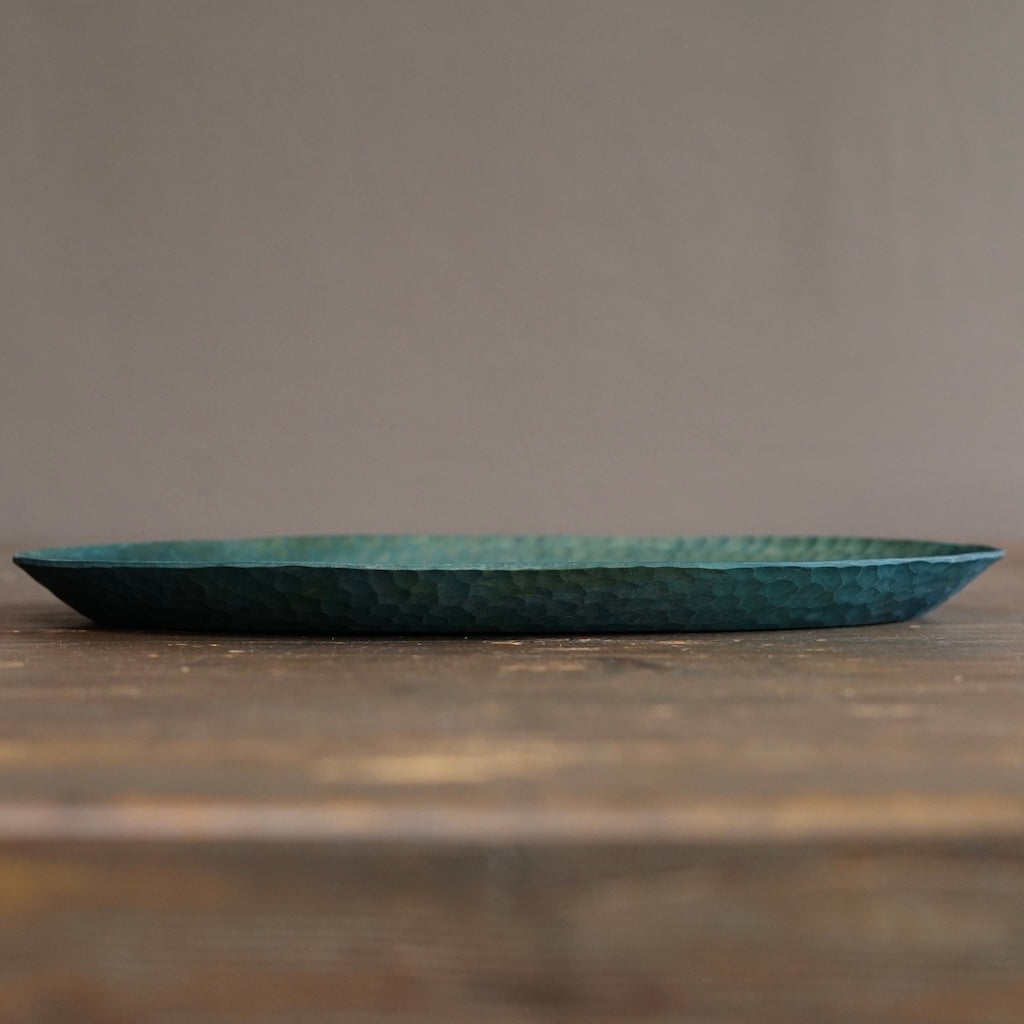 Large Indigo Oval Plate #YO2