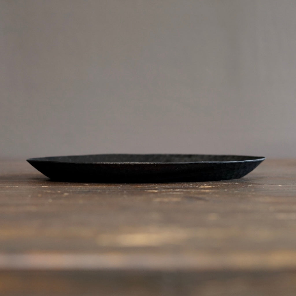 Medium Black Oval Plate #YO7