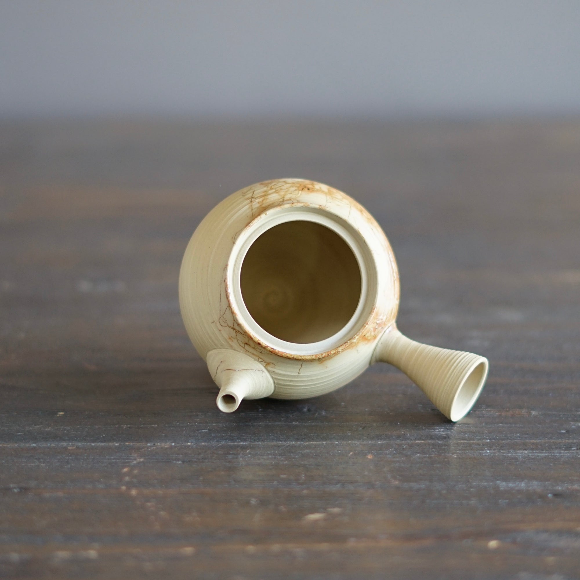 Scarlet MOGAKE KYUSU Teapot #MH3