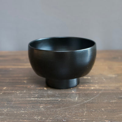 Lacquer Bowl Black #NN196 by Hiroaki Yazawa