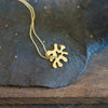 Sea Creature Pendant Head with Chain Small One Hole 18K Gold