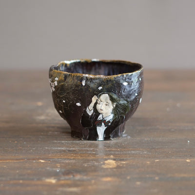 Sakura Schoolgirl Tea Ceremony Bowl #MA145