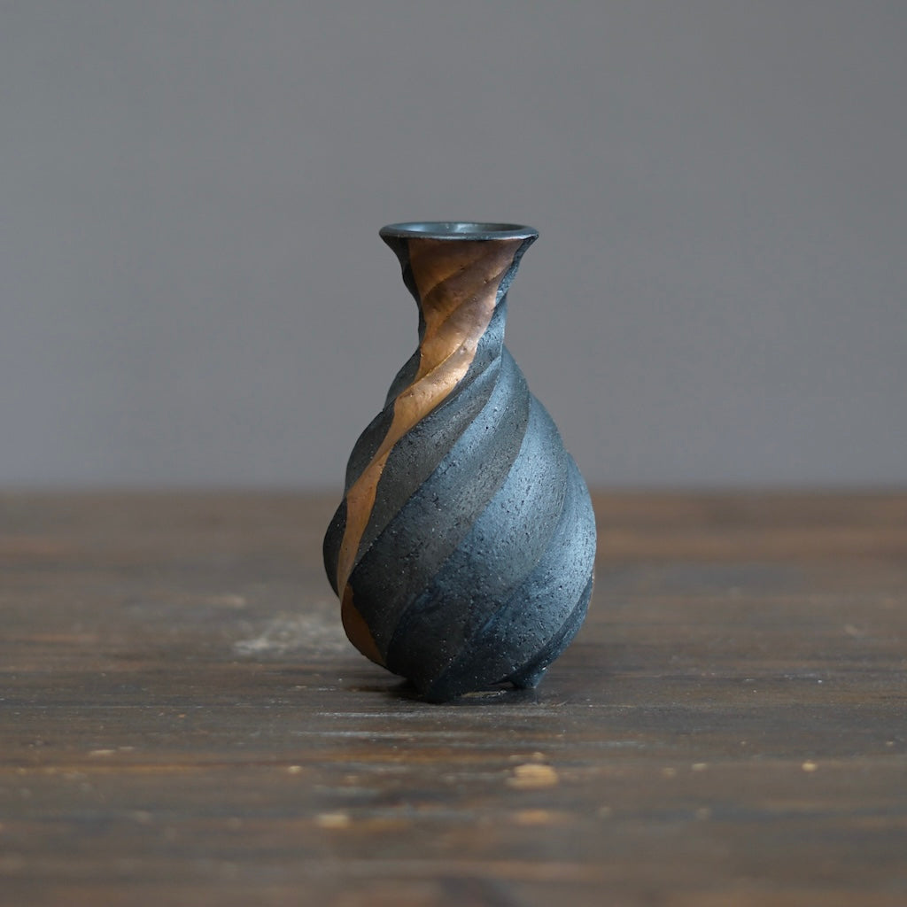 Twisted Copper Flower Vase #OMT128B