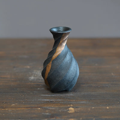 Twisted Copper Flower Vase #OMT128B