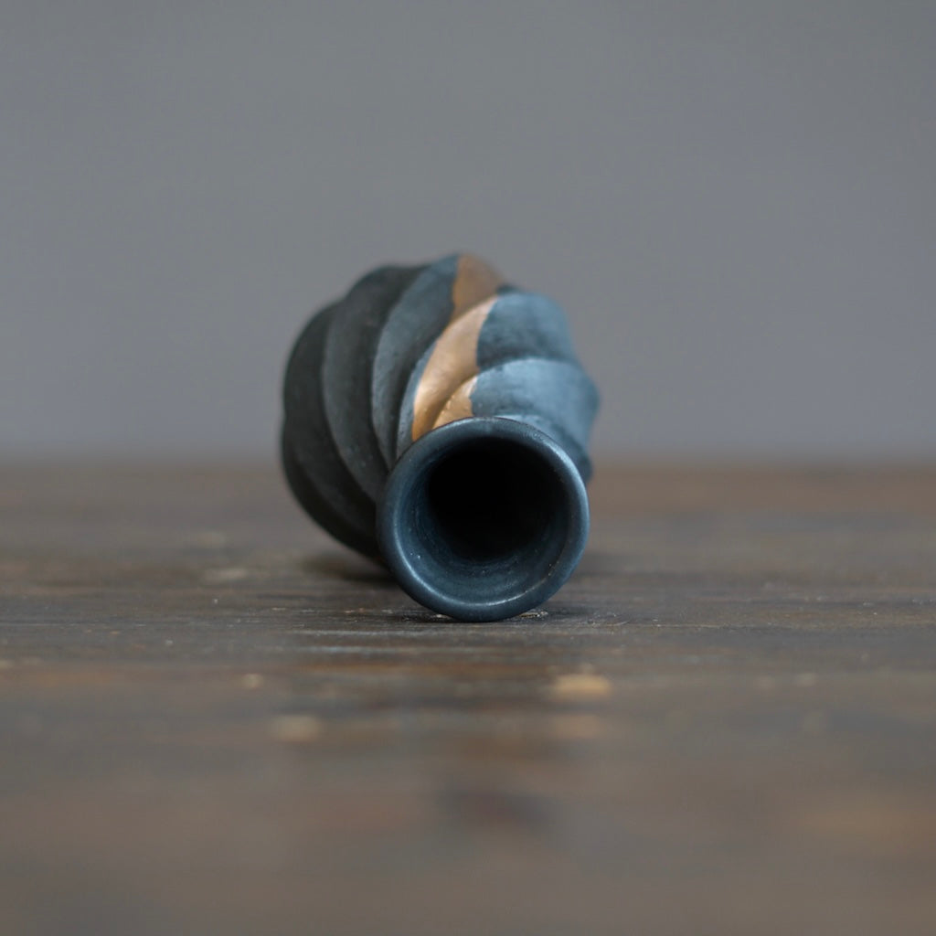 Twisted Copper Flower Vase #OMT128B