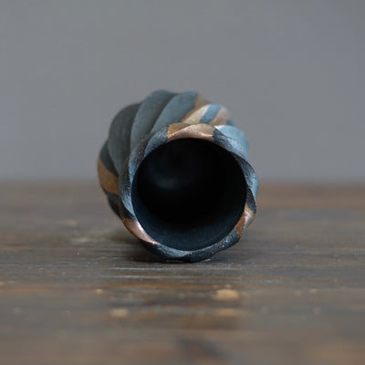 Twisted Copper Flower Vase #OMT128D