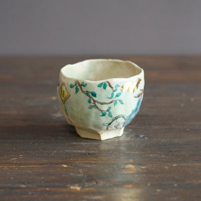 Cycling Schoolgirl Tea Ceremony Bowl #MA147