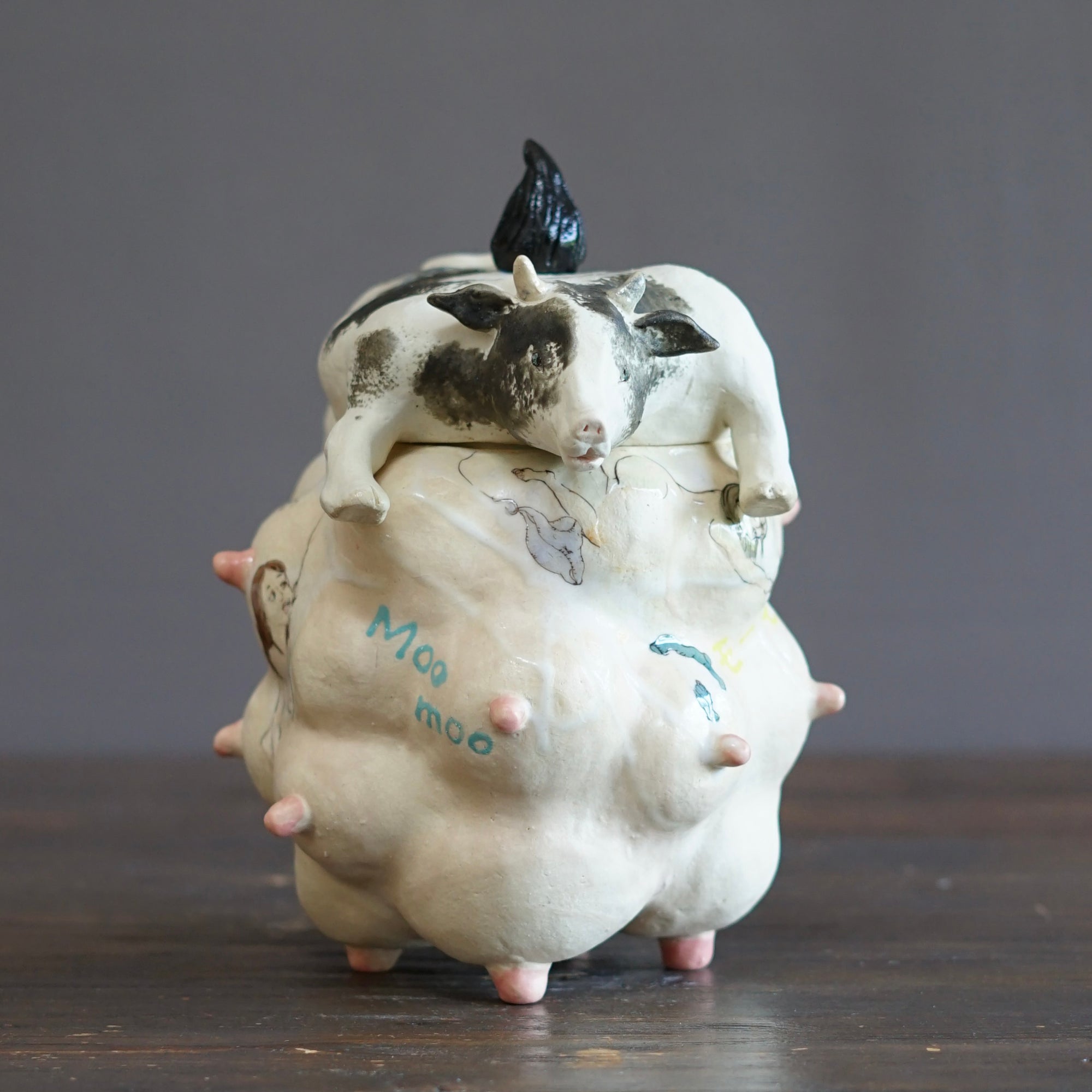 Moo Moo's Lidded Jar #MA135