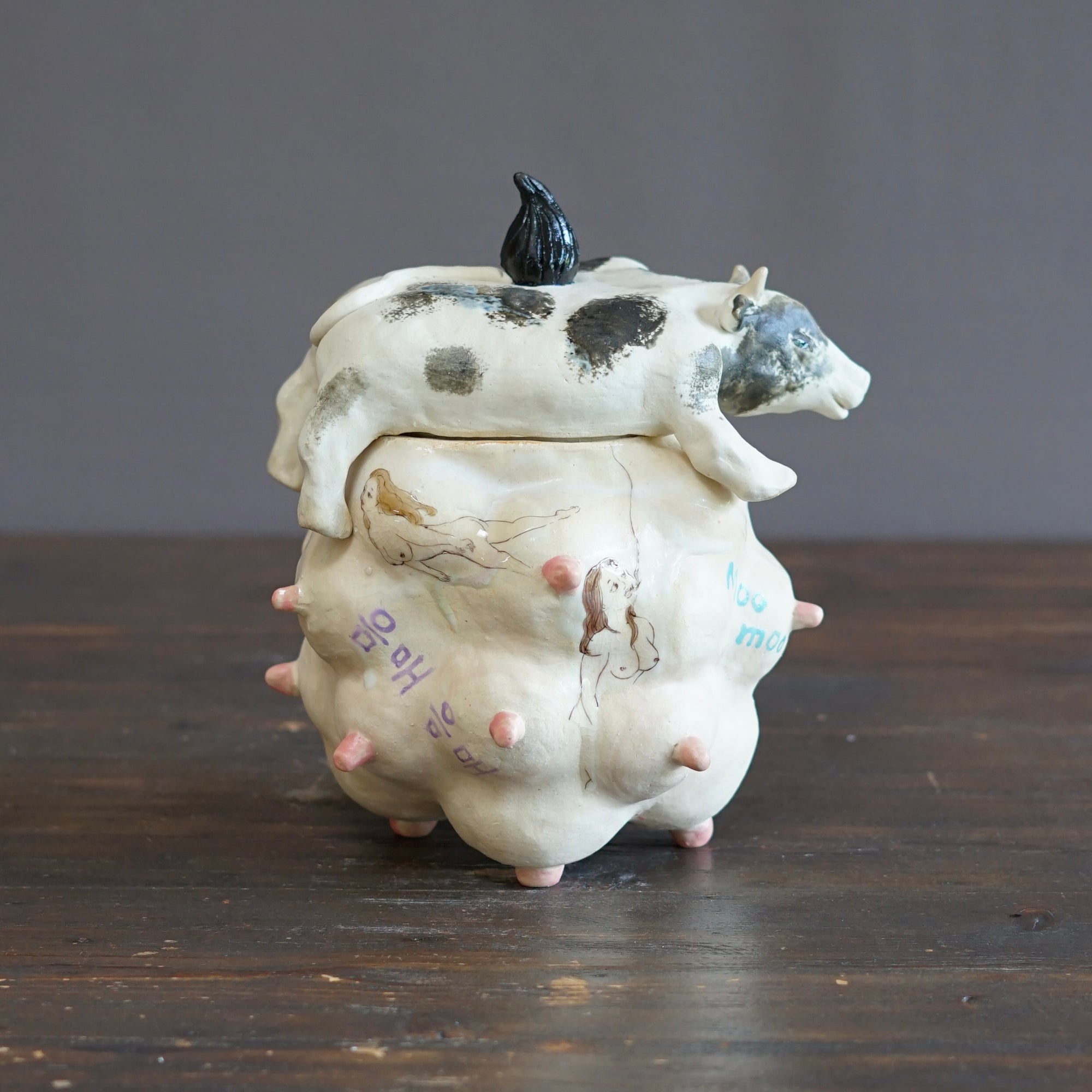 Moo Moo's Lidded Jar #MA135