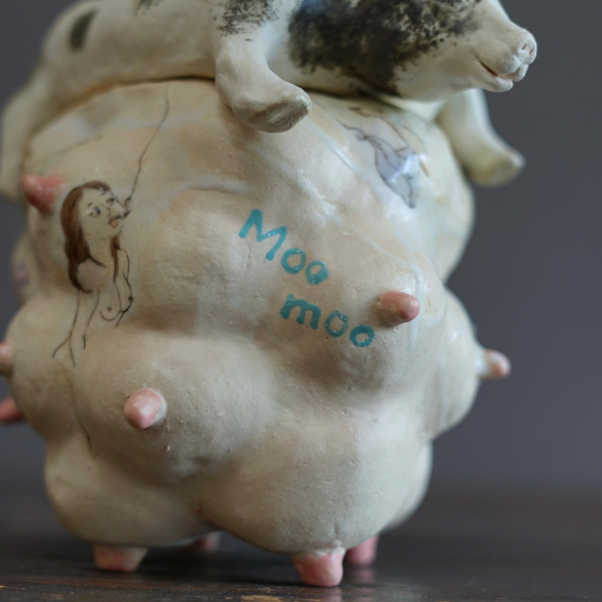 Moo Moo's Lidded Jar #MA135