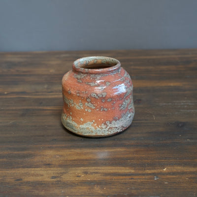 RAKU Fired Flower Vase #AT859