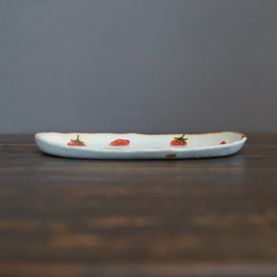 Oval Strawberry Plate #KB1B