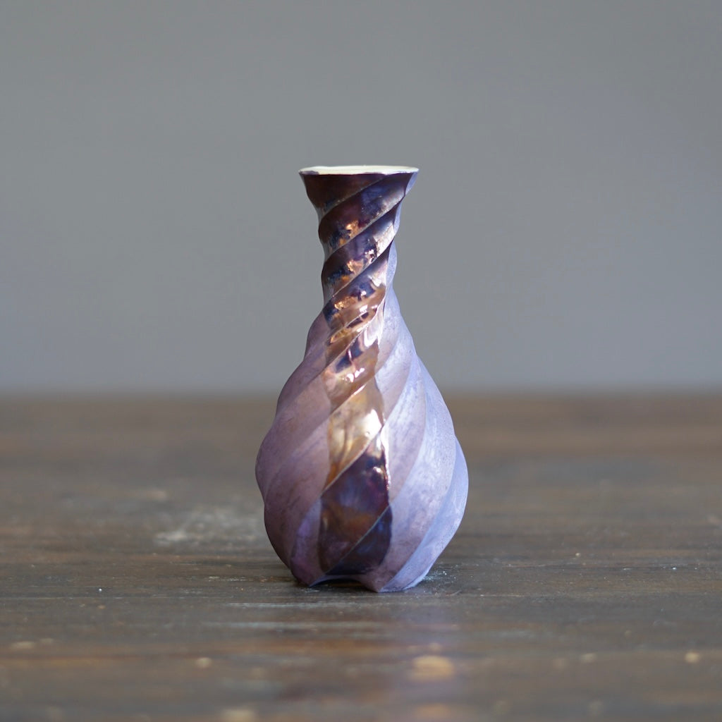 Twisted Luster Flower Vase #OMT127