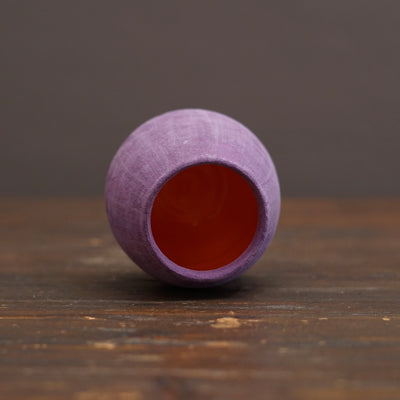 Violet / Orange Large Mini Dino Vase #JT444B