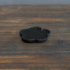 Small Black Hand Carved Flower Plate #YT7A