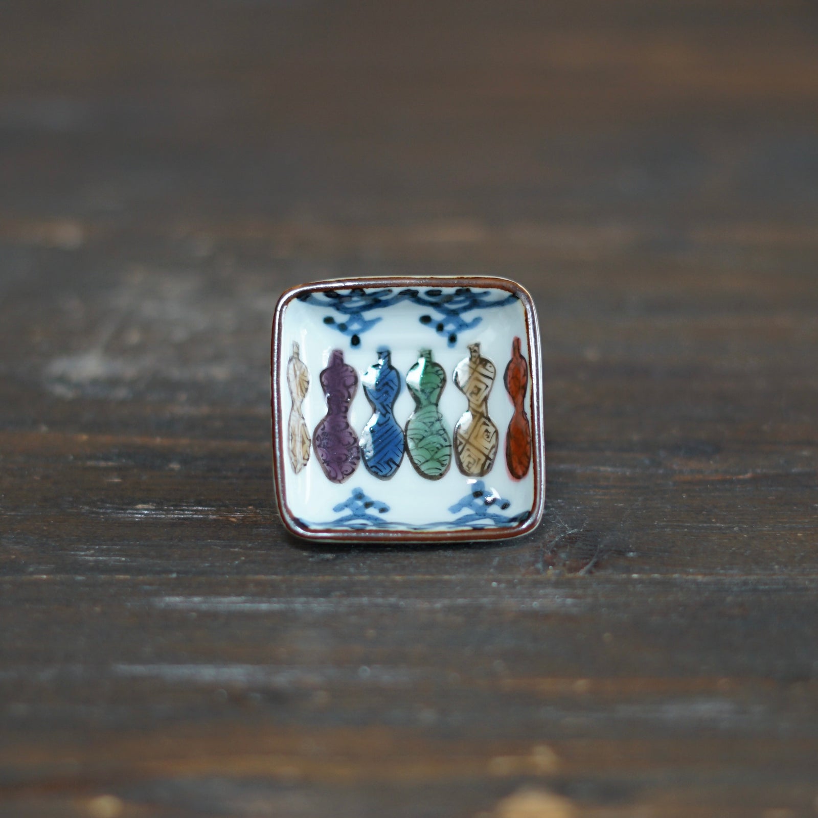 Happy Gourd Tiny Plate #Ki14M