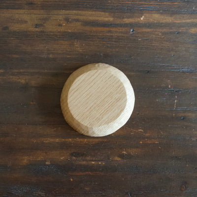Small Hand Carved Circle Plate #YT6D