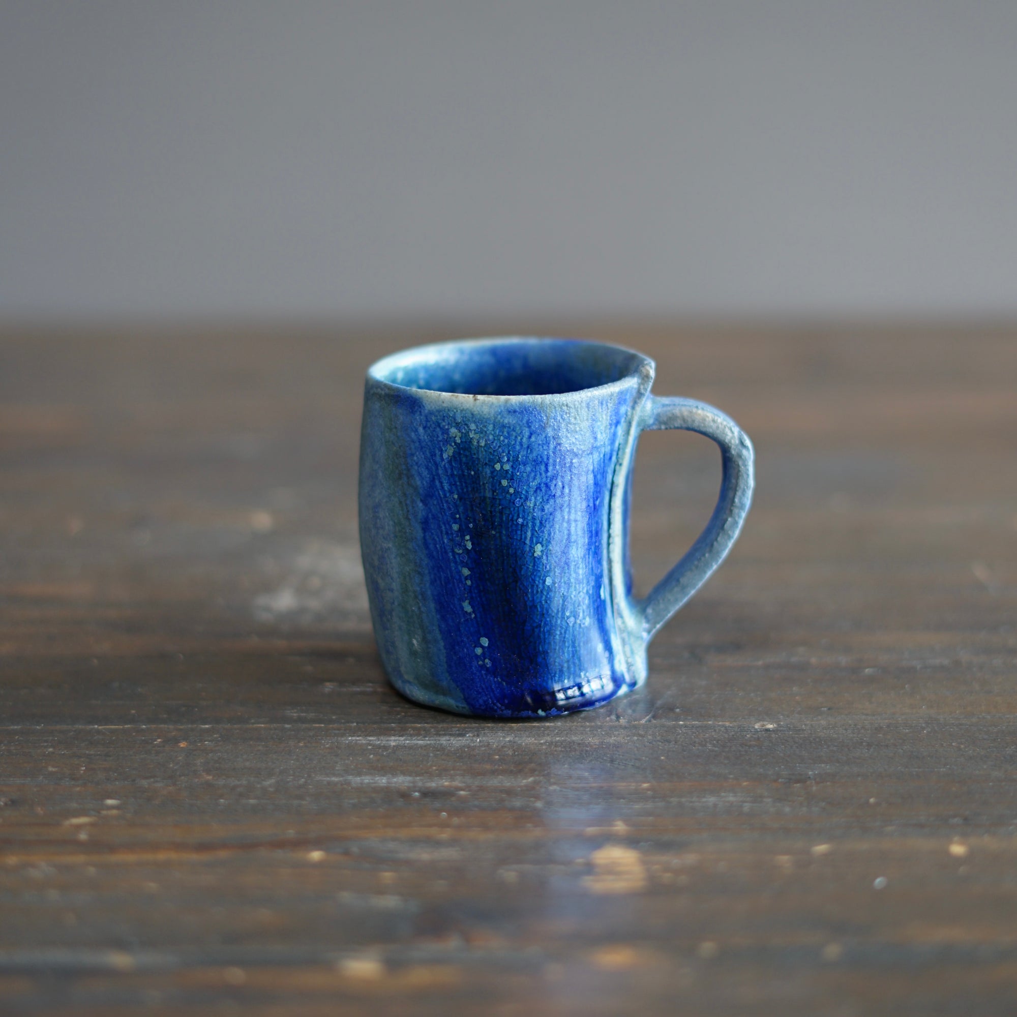 Blue TENMOKU Small Wraps Mug #KY204C
