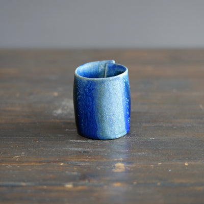 Blue TENMOKU Small Wraps Mug #KY204C