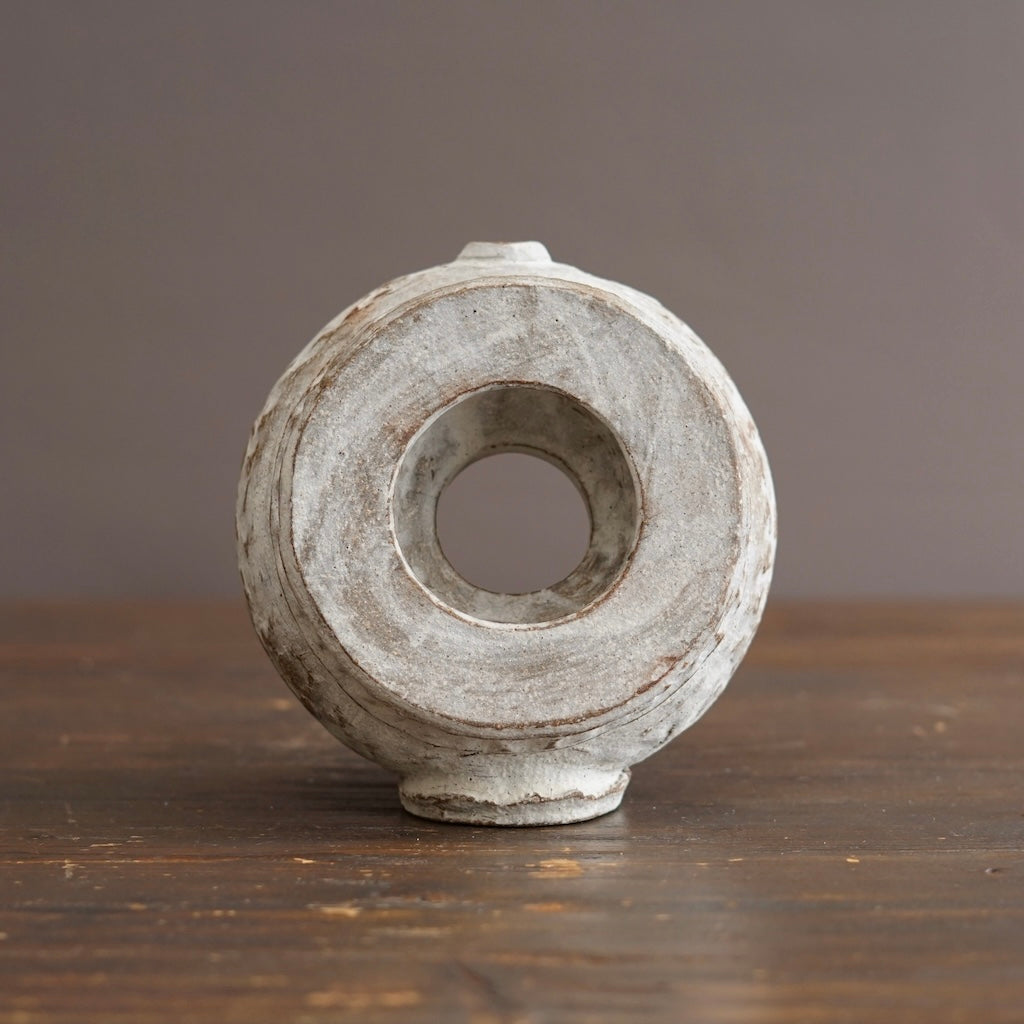 Mini Nova O Ceramic Sculpture / Flower Vase #HT11