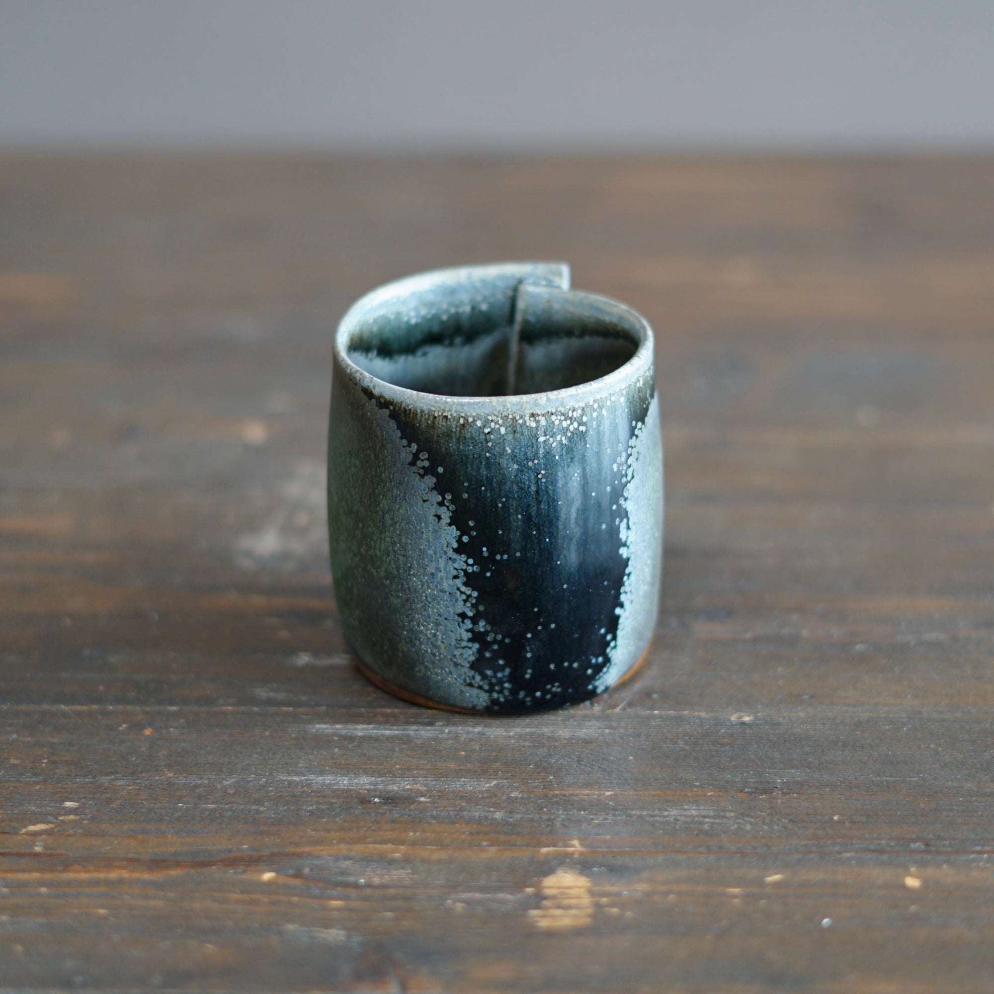Blue TENMOKU Regular Wraps Mug #KY203E