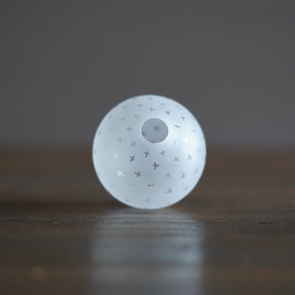 Frosted Globe Bud Vase #YY17