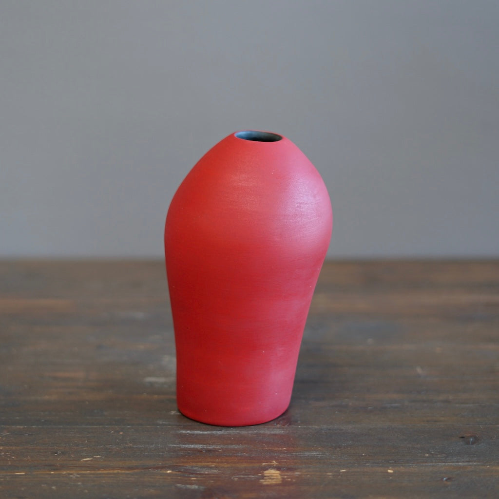 Small Red Flower Vase #AY11