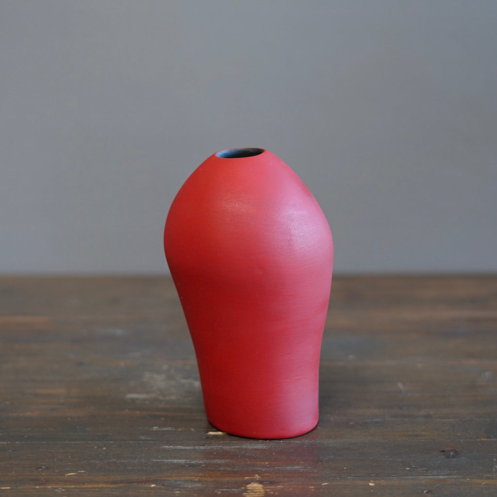Small Red Flower Vase #AY11
