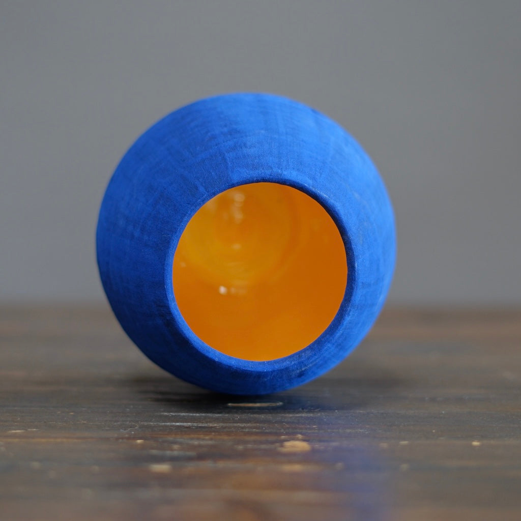 Blue / Yellow Dino Vase #JT413E