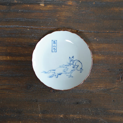 CHOJYU-GIGA Soy Plate "Sumo Wrestling" #Ki13O