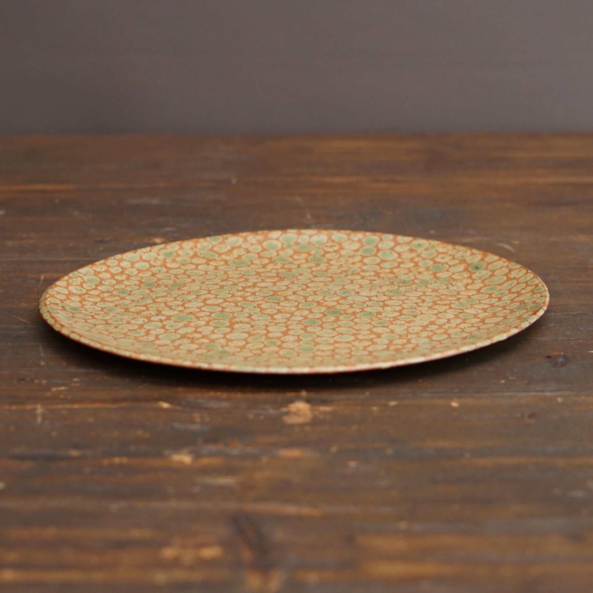 Autumn Dots Oval Plate #LK929A