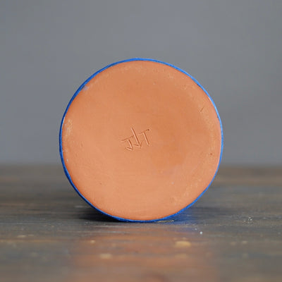 Blue / Red Column Vase #JT414