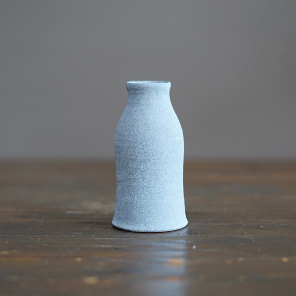 Silver Grey / Red Mini Bottle Vase #JT416C