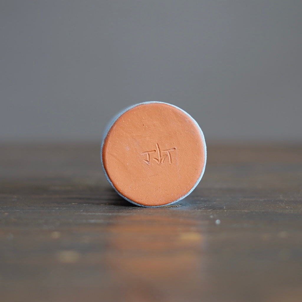 Silver Grey / Red Mini Bottle Vase #JT416C