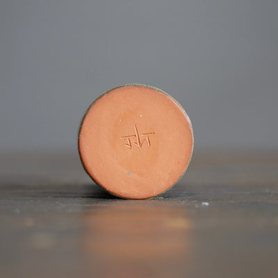 Brown Stripes / Orange Mini Bottle Vase #JT416D