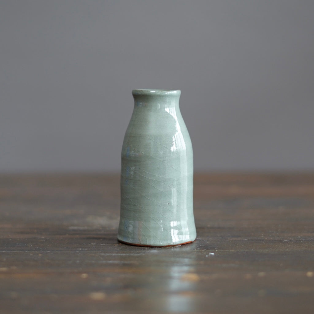 Green / Orange Mini Bottle Vase #JT416F