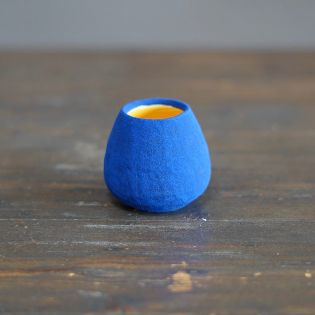 Blue / Yellow Mini Dino Vase #JT417