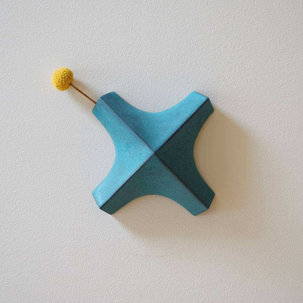 Blue Hanging Wall Vase #KT148