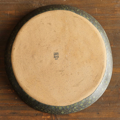 Green Dots Serving Platter #LK926B