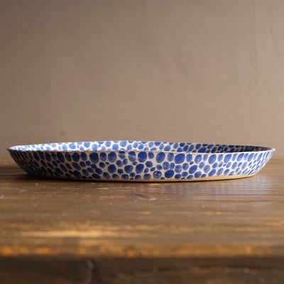 Blue Dots Serving Platter #LK926C