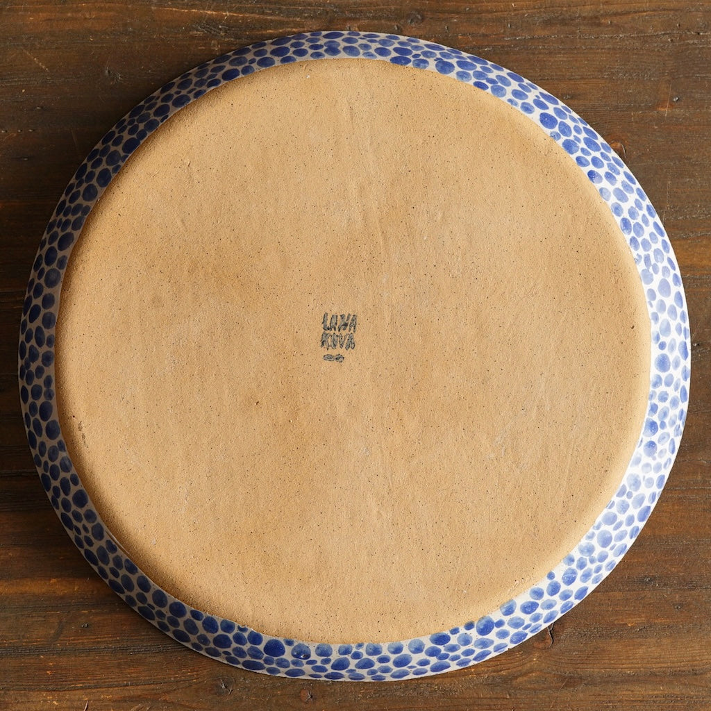 Blue Dots Serving Platter #LK926C