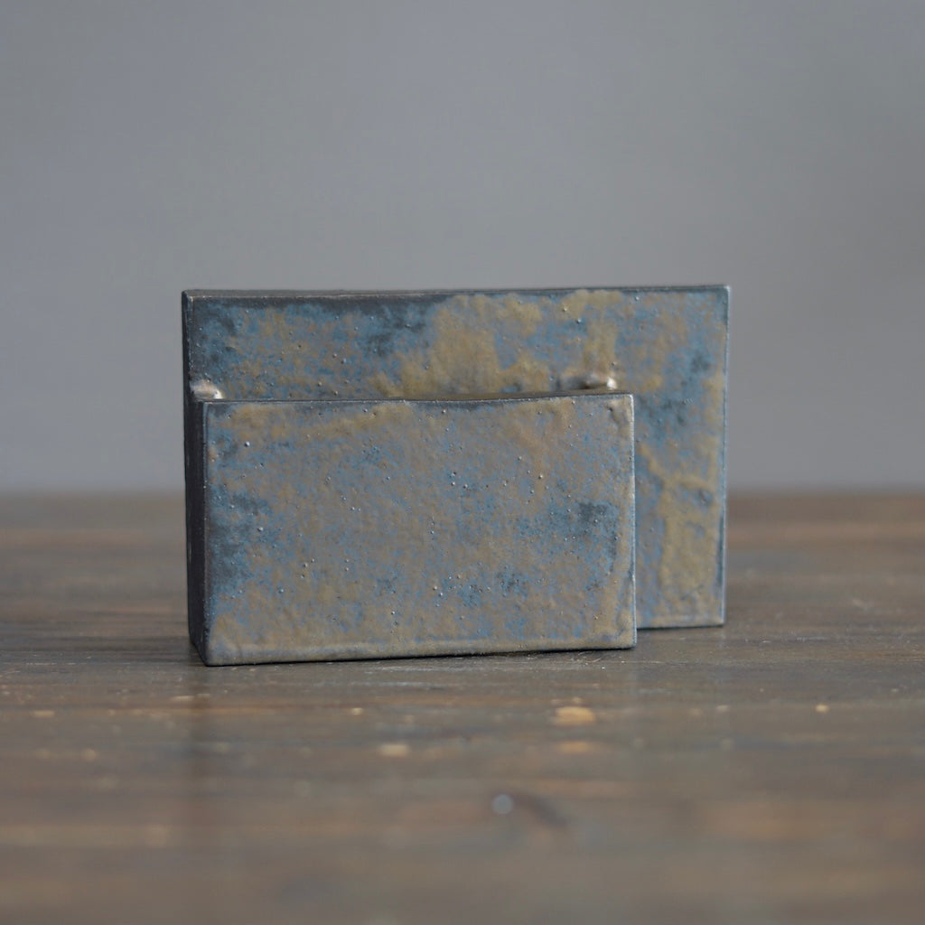 Manganese Glazed Sculpture #KT140