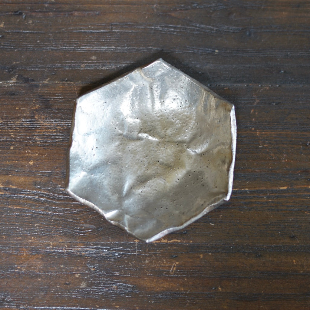Silver Hexagonal Plate #HT480B