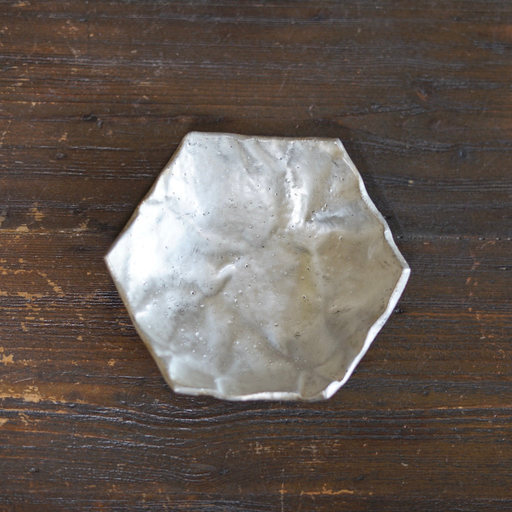 Silver Hexagonal Plate #HT480D
