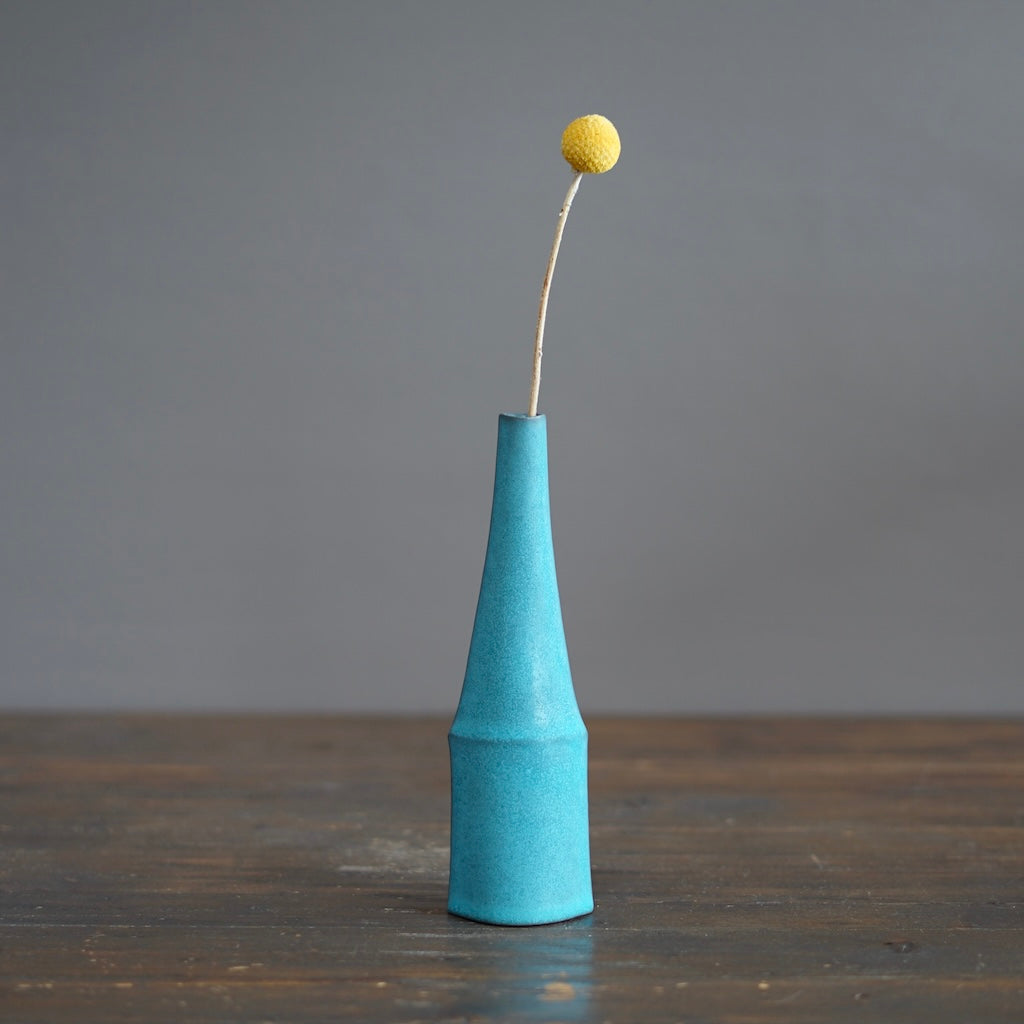 Slim Blue Flower Vase #KT147