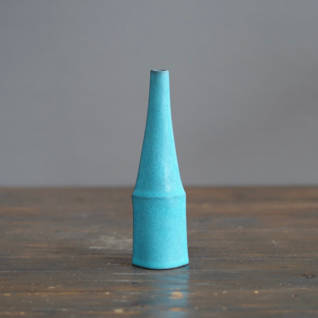 Slim Blue Flower Vase #KT147