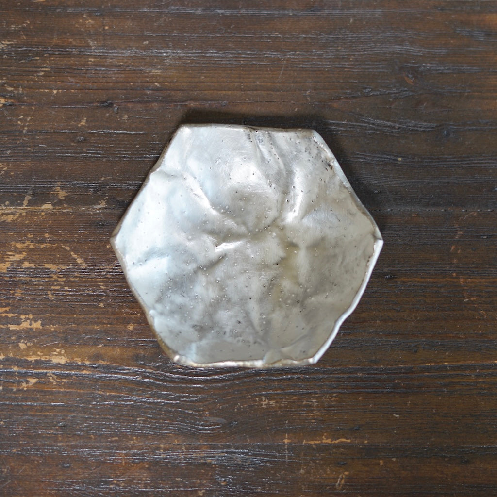 Silver Hexagonal Plate #HT480E